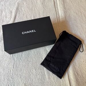 CHANEL Black Gift Box with Pouch